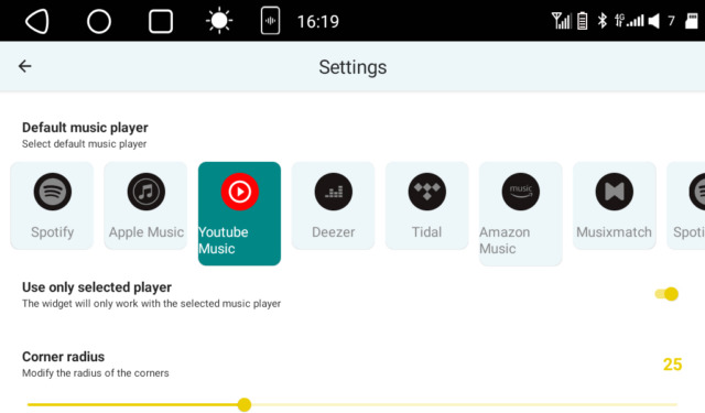 Music Widget