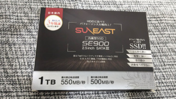 テレビの録画用に激安SSD SUNEAST SE90025ST-01TBを買ってみた