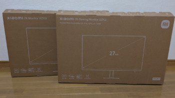 XiaomiのゲーミングモニターG27Qiと普通のモニターA27Qiを買ってみた