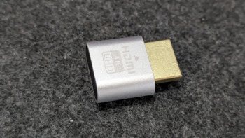 ダミーHDMIプラグを接続してSteamLinkをPCモニターオフの状態で遊ぶ。デュアルモニター環境対応。